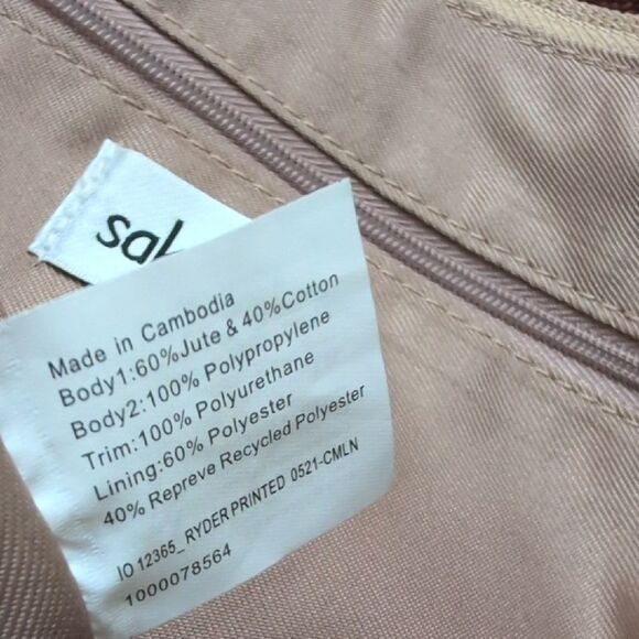 Sakroots Ryder Crochet Canvas Crescent Crossbody Shoulder Bag Boho Scandi Girl - Picture 10 of 13